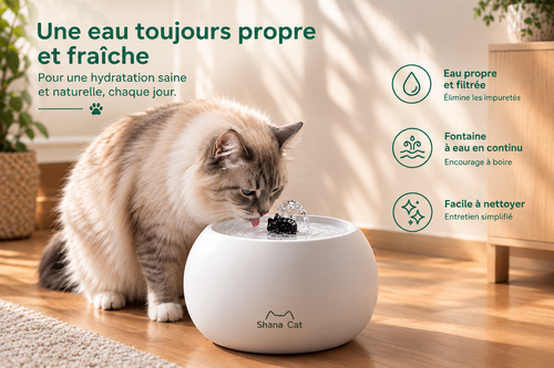 Fontaine à eau automatique pour chat