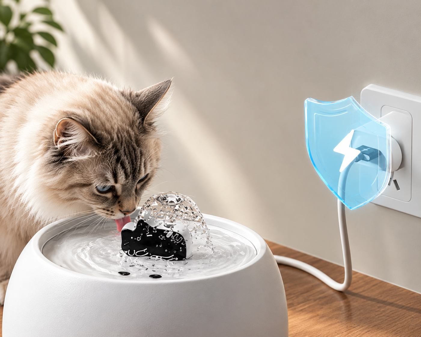 Fontaine à eau automatique pour chat